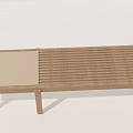 Minimalist Wooden TV Stand With Modern Design And Storage Shelves Tabletop