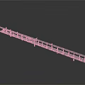 Sturdy Industrial Metal Scaffolding Equipment with Long Frame and Platform Rails