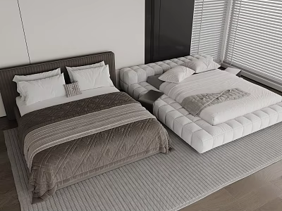 Modern Bedroom Bed 3d model