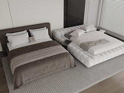 Modern Bedroom Bed 3d model