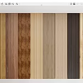 Natural Stone And Wood Decorative Panels With Various Textures And Wooden Tones For Interior Design