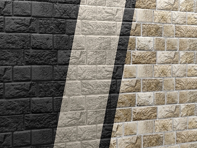 Stone wall exterior wall for wall retro stone wall 3d model