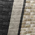 Different Colored Brick Wall Textures Featuring Black Light Gray And Beige