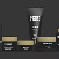 Perfume Cosmetics With Cream Jars Serum Tube Lipstick And Black Gold Luxury Packaging