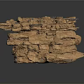 Wood and Stone Decorative Structure With Natural Stacked Texture Design
