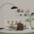 Modern Lazy Sofa 3d model