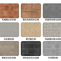 Diverse Floor Tiles Collection Featuring Formaldehyde-Free Anti-Slip Antique Vintage Grid Gray Plain and Cement Types