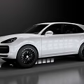 White Modern SUV Car With Sleek Exterior Design And Black Wheels