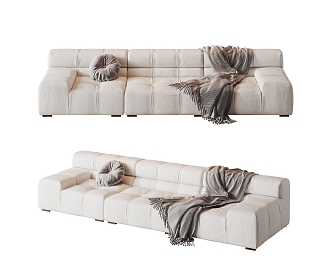 Modern Sofa Three-Seat Sofa Two-Seat Sofa 3d model