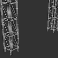 Public Construction Scaffolding Metal Frame Structure With Interconnected Parts For Building Safety