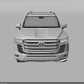 Stylish White Large SUV With Roof Rack Alloy Wheels And Bold Front Grille