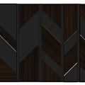 Modern background wall wood veneer modeling background wall 3d model