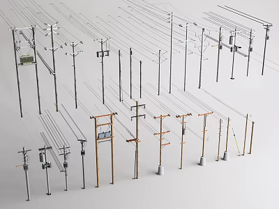 electric pole 3d model