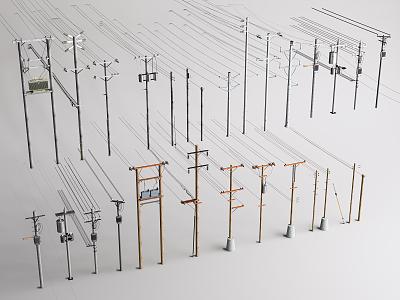 electric pole 3d model