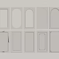 Various Decorative Door Panels With Different Shapes And Textured Designs For Home