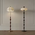 French Middle Style Floor Lamp 3d model