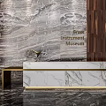 Modern Front Desk Lobby Bar 3d model