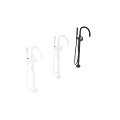 Modern Faucet Designs With Handheld Shower In Black Silver And White Colors