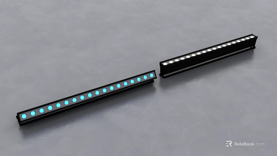 LED Decorative Lights Long Strip With Blue White LED Beads For Home Decoration 3d model 
