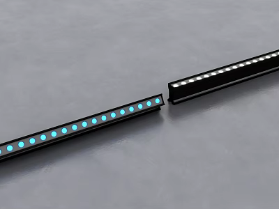 LED Decorative Lights Long Strip With Blue White LED Beads For Home Decoration 3d model