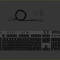 RGB Backlit Mechanical Gaming Keyboard With Colorful LED Lights Detachable Cable And Accessories