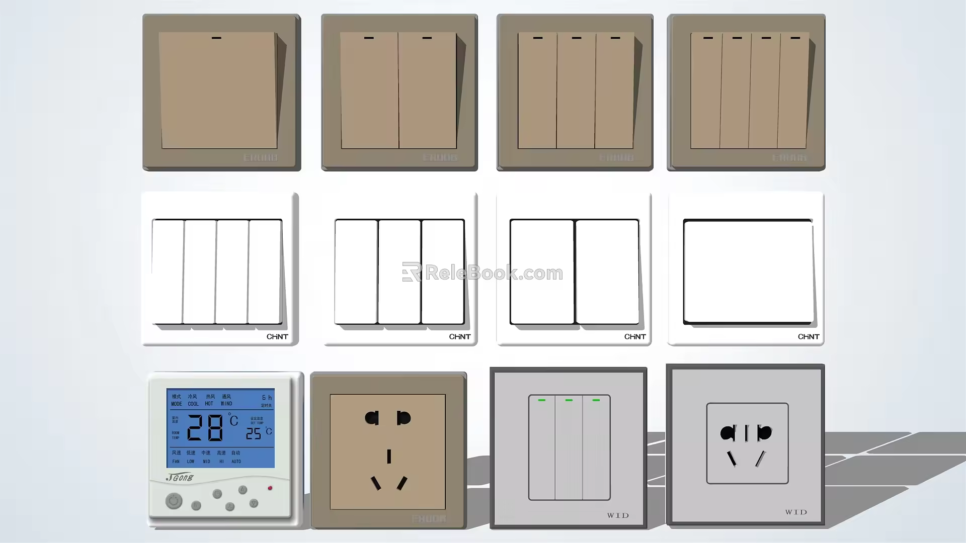 Modern Switch Socket 3d model