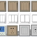 Modern Switch Socket 3d model
