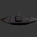 Detailed 3D Model Sword With Wooden Handle And Long Metal Blade