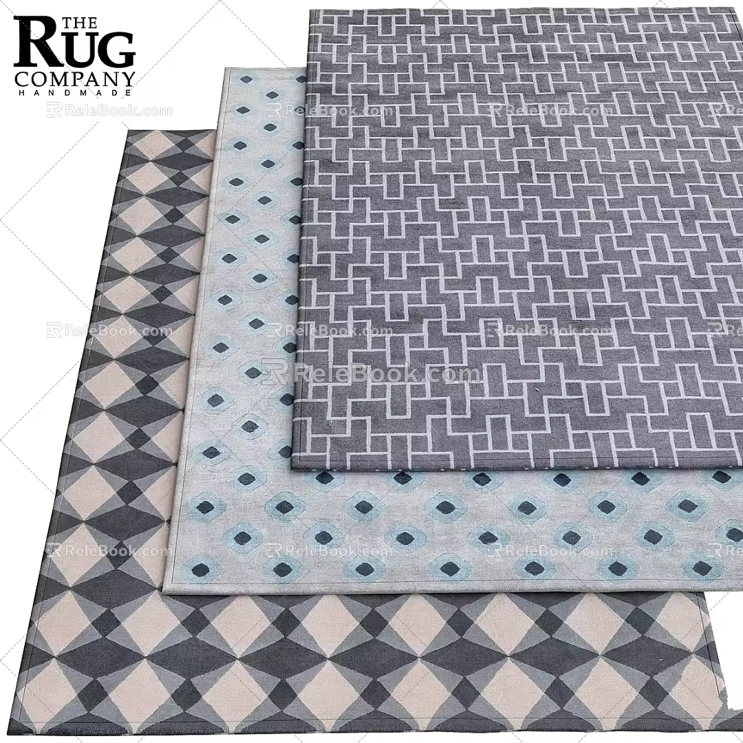 modern square carpet square carpet 3d model