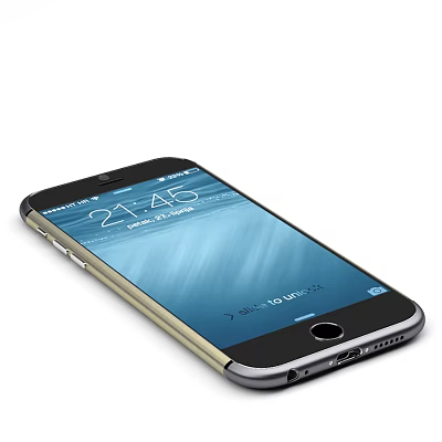 Modern mobile phone Apple 3d model