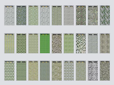 Parking Lot Floor Design With Various Pattern Options For Different Parking Zones And Areas 3d model