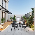 Modern Courtyard Home Courtyard Villa Courtyard Waterscape Courtyard Landscape Leisure Courtyard Garden 3d model