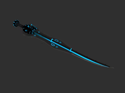 Mist Blade Luminous Low Polygon Weapon Cutter 3d model Mist Blade Luminous Low Polygon Weapon Cutter 3d model