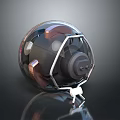 Spherical Equipment Featuring Transparent Casing Metal Frame And Internal Mechanical Components