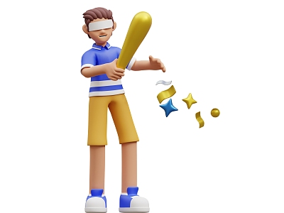 Cartoon Man Anime Man Cartoon Man Game Scene model