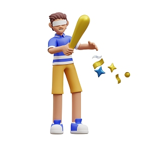 Cartoon Man Anime Man Cartoon Man Game Scene 3d model