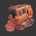 Orange Tigerbot 03 Robotic Cleaning Appliance With Brush And Wheels For Daily Use