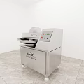 Stainless Steel Commercial Kitchen Appliance With Control Panel And Cutting Function 3d model
