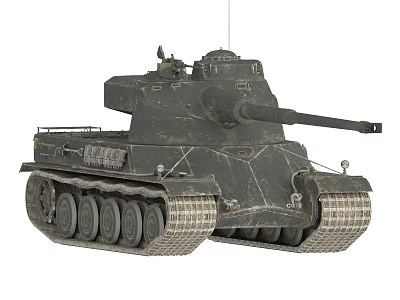 AMX50 Tank French Tank World War II Tank 3d model