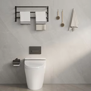 Towel Rack Toilet 3d model