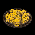 Delicious Golden Brown Crunchy Sesame Cookies On Stacked White Plates