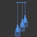Vintage Glass Pendant Lights With Filament Bulbs Metallic Bases On Dark Vertical Panel Wall