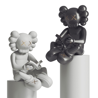 kaws ornaments kaws trendy ornaments 3d model