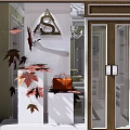 Modern Window Maple Window 3d model