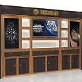 Elegant REDEAR Watch Display Shelf With Large Screen And Storage Cabinets
