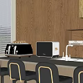 Modern Kitchen Interior Design Featuring Sleek Countertop And Stylish Toaster Appliances