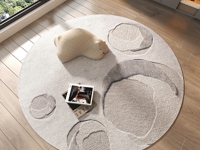 Round carpet model