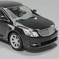 Black Sedan Car With Sleek Body Design Chrome Grille And Silver Alloy Wheels
