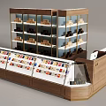 Alcohol and Tobacco Cabinet Display Cabinet Booth 3d model