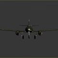 Green Scale Airplane Model With Twin Engines Open Cockpit And White Cross Markings